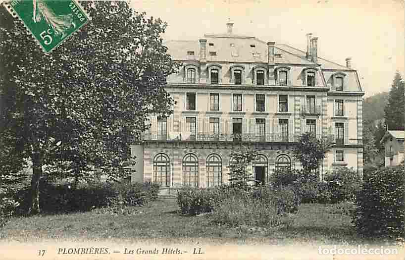 Postkarten: France - 88 - Plombi&egrave;res les Bains - Les Grands Hotels - Oblit&eacute;ration ronde de 1912 - CPA - Voir Sca