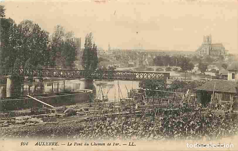 Postais: France - 89 - Auxerre - Le Pont du Chemin de Fer - Correspondance - Voyag&eacute;e en 1916 - CPA - Voir Sca
