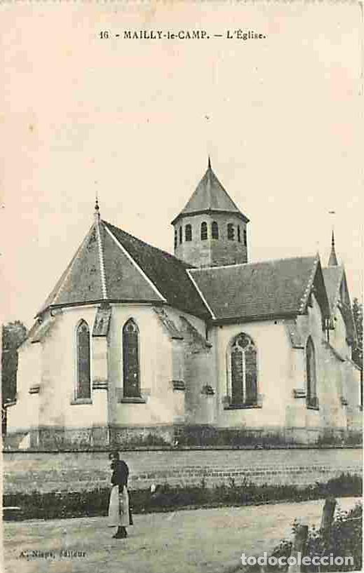 Postales: France - 10 - Mailly le Camp - L'Eglise - Anim&eacute;e - Correspondance - CPA - Voir Scans Recto-Verso