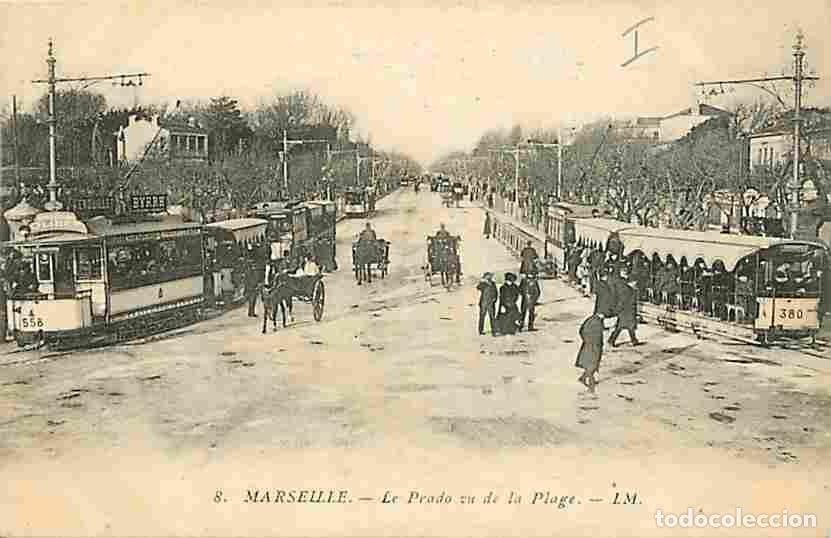 Postales: France - 13 - Marseille - Le Prado vu de la Plage - Anim&eacute;e - Tramway - Carte Neuve - CPA - Voir Scan