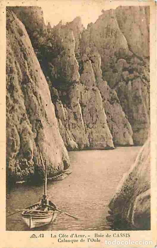 Postcards: France - 13 - Cassis - Baie de Cassis - Calanque de l'Oule - Anim&eacute;e - Canotage - Correspondance - CP