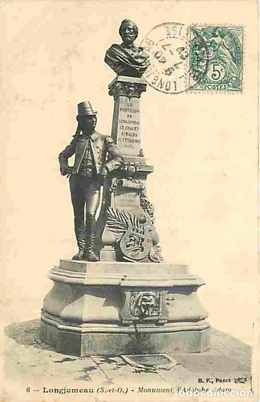 Postcards: France - 91 - Longjumeau - Monument d'Adolphe Adam - Oblit&eacute;ration ronde de 1907 - CPA - Voir Scans R