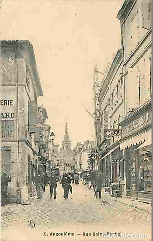 Postais: France - 16 - Angouleme - Rue Saint-Martial - Anim&eacute;e - Oblit&eacute;ration ronde de 1915 - CPA - Voir Scans