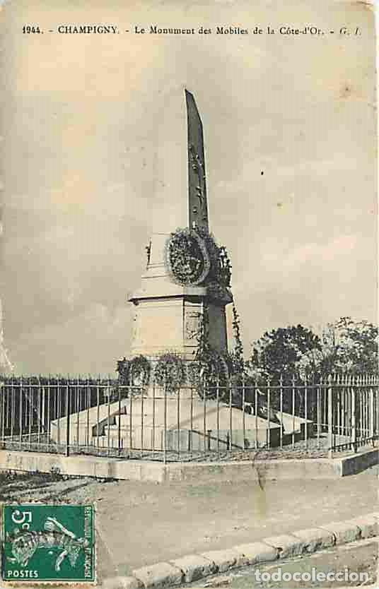 Cartoline: France - 94 - Champigny - Le Monument des Mobiles de la C&ocirc;te-d'Or - Etat pli visible - CPA - Voir Sc