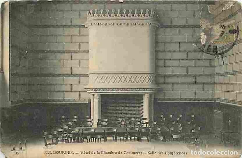 Postales: France - 18 - Bourges - H&ocirc;tel de la Chambre de Commerce - Salle des Conf&eacute;rences - Etat pli visible e