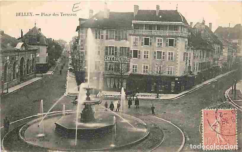 Cartes Postales: France - 01 - Belley - Place des Terreaux - Anim&eacute;e - Fontaine - Jets d'eau - CPA - Voir Scans Recto-