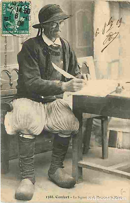 Cartes Postales: France - 01 - Confort - La Signature de Monsieur le Maire - Anim&eacute;e - Type Bressan - Folklore - Homme