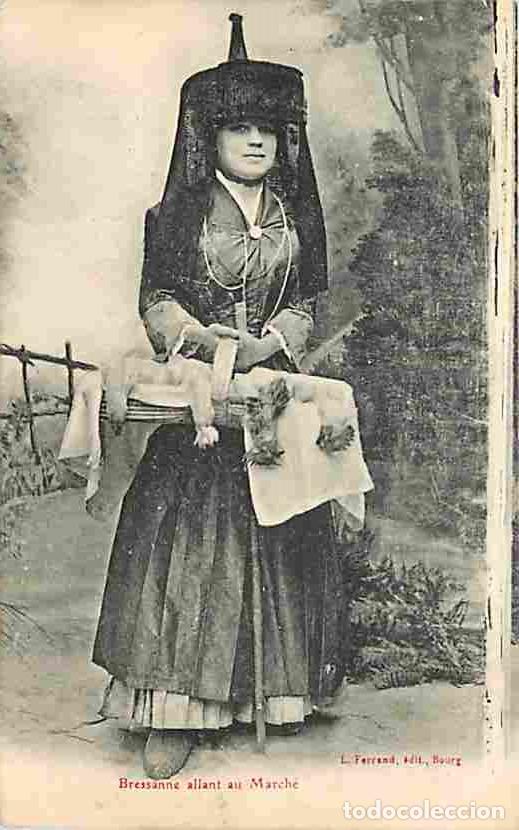 Cartes Postales: France - 01 - Ain - Type Bressan - Bressanne allant au March&eacute; - Anim&eacute;e - Folklore - CPA - Voir Scans