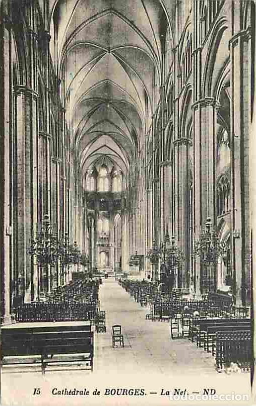 Cartes Postales: France - 18 - Bourges - Int&eacute;rieur de la Cath&eacute;drale - Oblit&eacute;ration ronde de 1932 - CPA - Voir Scans R