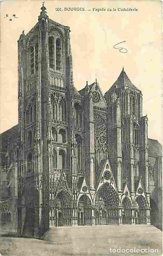 Cartes Postales: France - 18 - Bourges - Fa&ccedil;ade de la Cath&eacute;drale - Etat pli visible - CPA - Voir Scans Recto-Verso