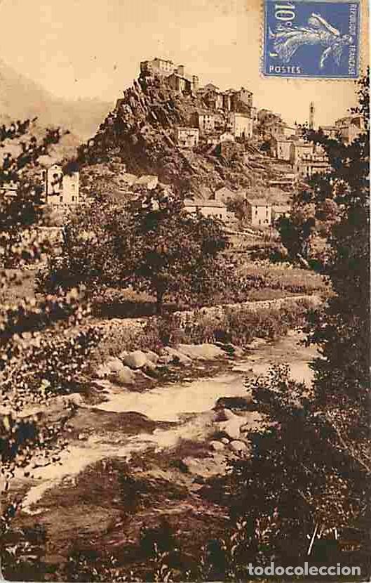 Cartes Postales: France - 20 - Corte - Le Tavignano et la Ville Haute - Oblit&eacute;ration ronde de 1934 - CPA - Voir Scans