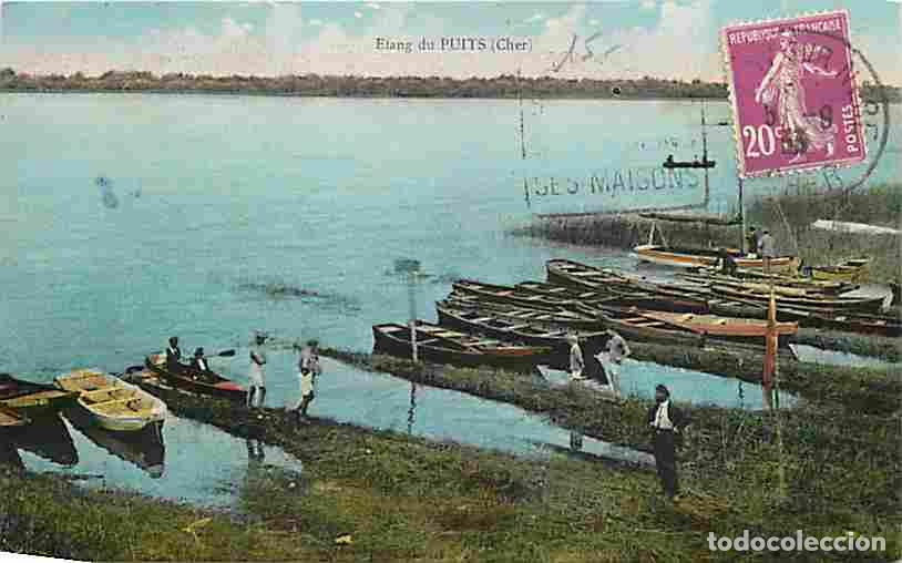 Cartes Postales: France - 18 - Cher - Etang du Puits - Coloris&eacute;e - Anim&eacute;e - Oblit&eacute;ration ronde de 1933 - CPA - Voir S