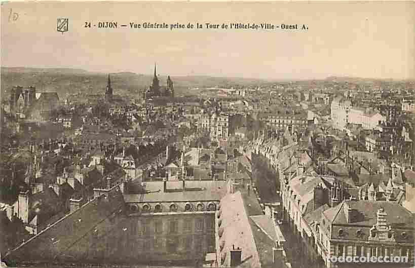 Postales: France - 21 - Dijon - Vue G&eacute;n&eacute;rale prise de la Tour de l'H&ocirc;tel-de-Ville - Ouest - Correspondance - V