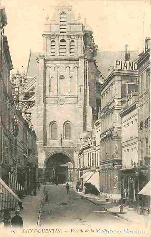 Postais: France - 02 - Saint Quentin - Portail de la Basilique - Anim&eacute;e - Pr&eacute;curseur - CPA - Voir Scans Recto