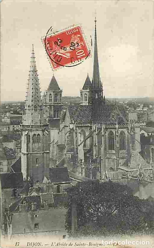 Postais: France - 21 - Dijon - L'Abside de Sainte B&eacute;nigne - Oblit&eacute;ration ronde de 1909 - CPA - Voir Scans Rec