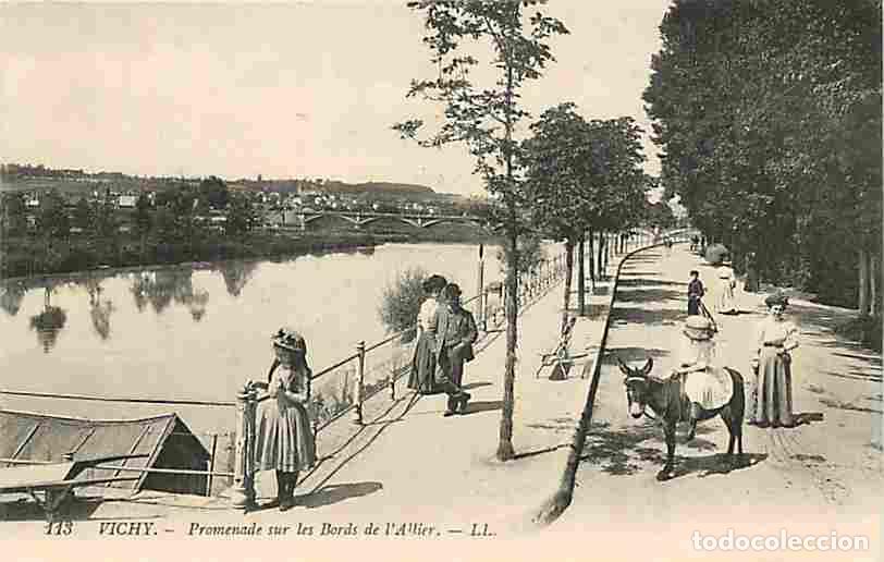 Cartes Postales: France - 03 - Vichy - Promenade sur les Bords de l'Allier - Anim&eacute;e - Anes - Carte Neuve - CPA - Voir