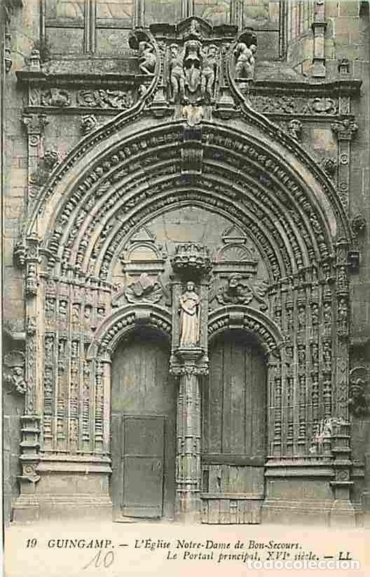 Cartes Postales: France - 22 - Guingamp - Eglise Notre Dame du Bon Secours - Le portail principal - Carte Neuve - CPA
