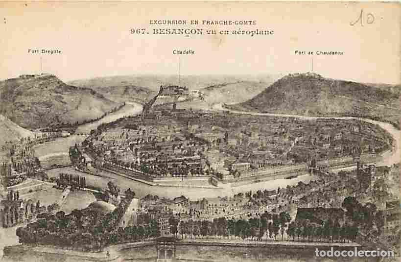 Cartes Postales: France - 25 - Besan&ccedil;on - Vu en a&eacute;roplane - Voyag&eacute;e en 1920 - CPA - Voir Scans Recto-Verso