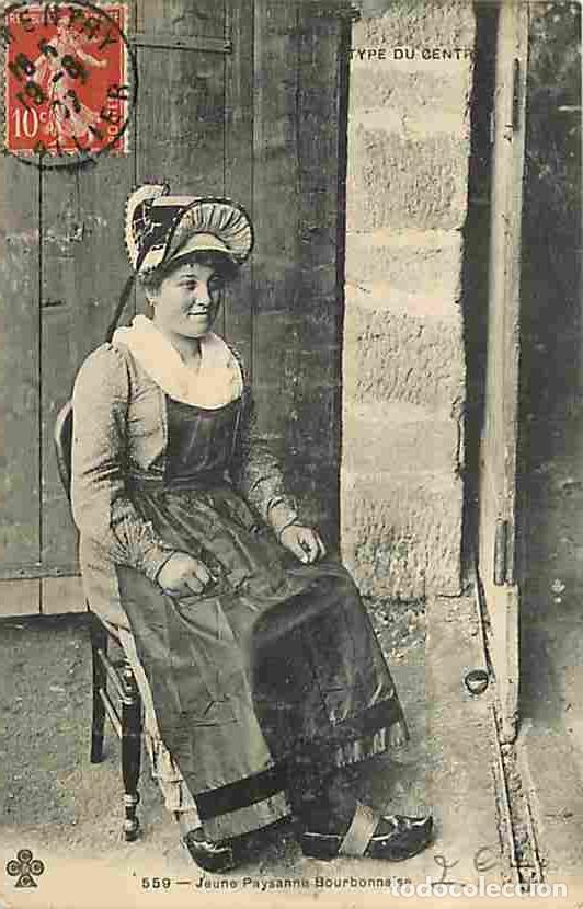 Cartoline: France - 03 - Allier - Jeune Paysanne Bourbonnaise - Anim&eacute;e - Folklore - Correspondance - Oblit&eacute;rati