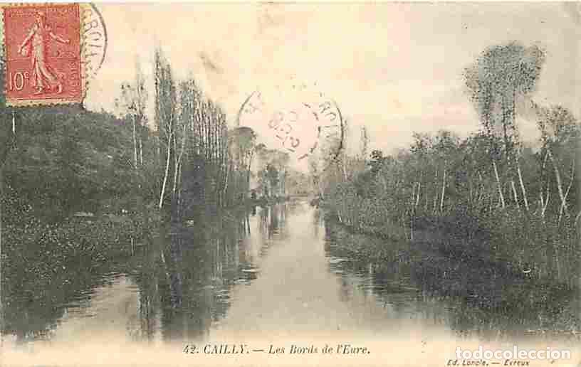 Postkarten: France - 27 - Cailly - Les Bords de l'Eure - Correspondance - Oblit&eacute;ration ronde de 1906 - CPA - Voi