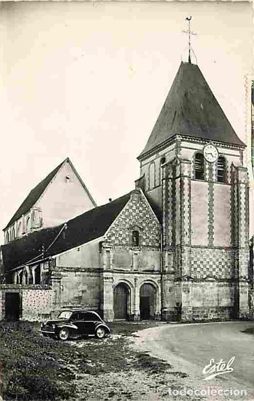 Postkarten: France - 27 - Nonancourt - Ses environs - Eglise de Saint Lubin des Joncherets - Automobiles - CPA -