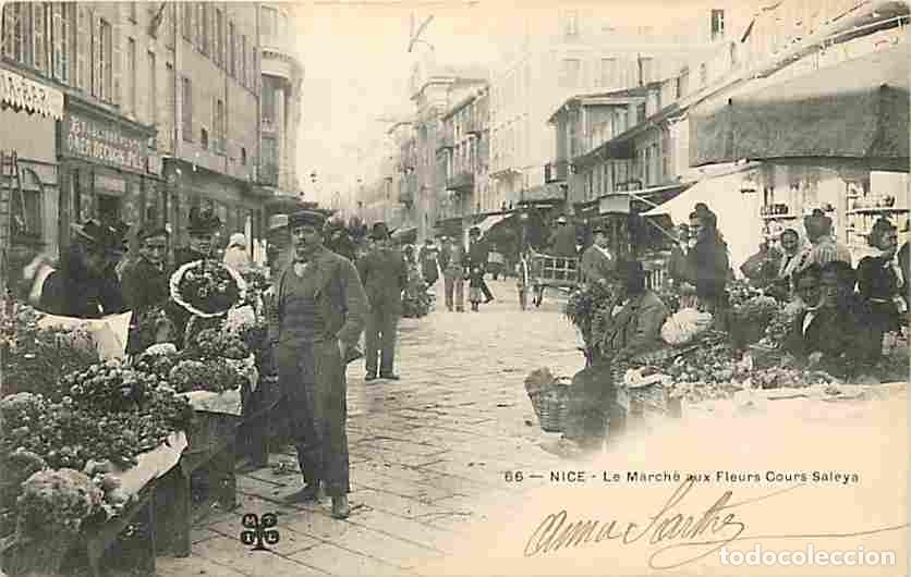 Postcards: France - 06 - Nice - Le March&eacute; aux Fleurs - Anim&eacute;e - Pr&eacute;curseur - Oblit&eacute;ration ronde de 1903 - CPA -