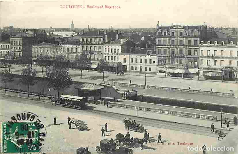 Cartoline: France - 31 - Toulouse - Boulevard Bonrepos - Anim&eacute;e - Oblit&eacute;ration ronde de 1908 - CPA - Voir Scans