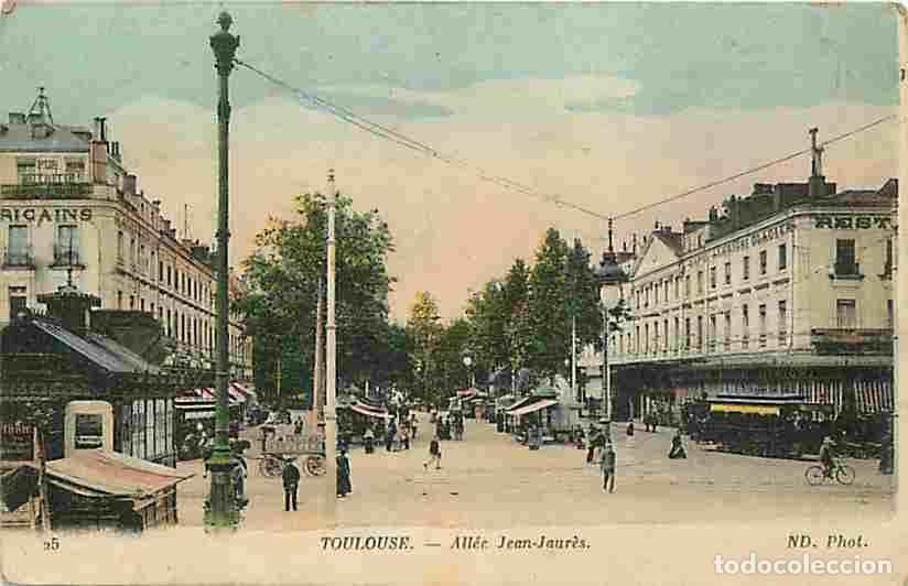 Cartoline: France - 31 - Toulouse - All&eacute;e Jean-Jaur&egrave;s - Anim&eacute;e - Coloris&eacute;e - CPA - Voir Scans Recto-Verso