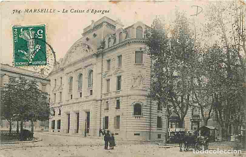 Cartoline: France - 13 - Marseille - La Caisse d'Epargne - Anim&eacute;e - CPA - Voir Scans Recto-Verso