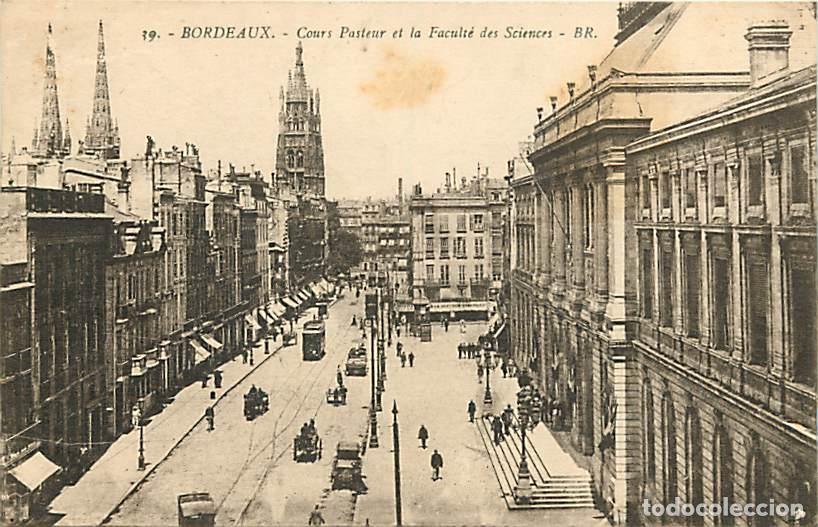 Postales: France - 33 - Bordeaux - Cours Pasteur et la Facult&eacute; des Sciences - Anim&eacute;e - Automobiles - CPA - Voi