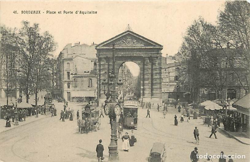 Postkarten: France - 33 - Bordeaux - Place et Porte d'Aquitaine - Anim&eacute;e - Tramway - Carte Neuve - CPA - Voir Sc