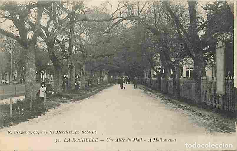 Postales: France - 17 - La Rochelle - Une All&eacute;e du Mail - Anim&eacute;e - Correspondance - Voyag&eacute;e en 1920 - CPA - Vo