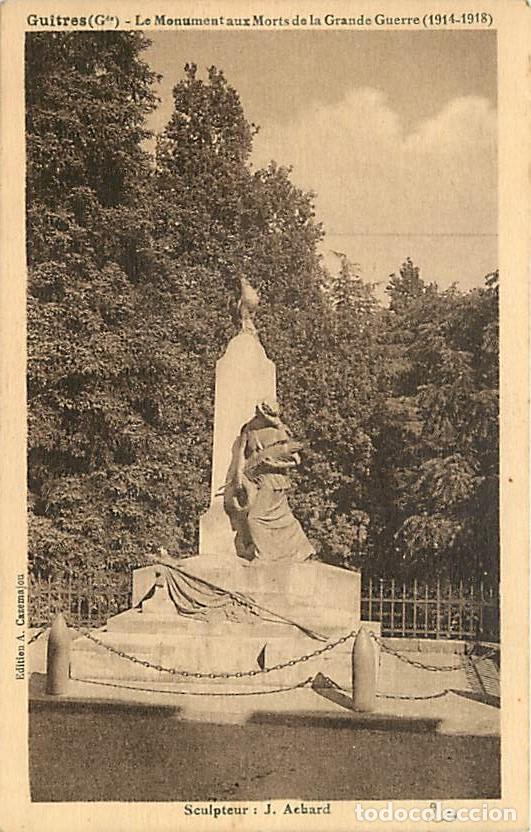 Postales: France - 33 - Guitres - Le Monument aux Morts de la Grande Guerre (1914-1918) - CPA - Voir Scans Rec