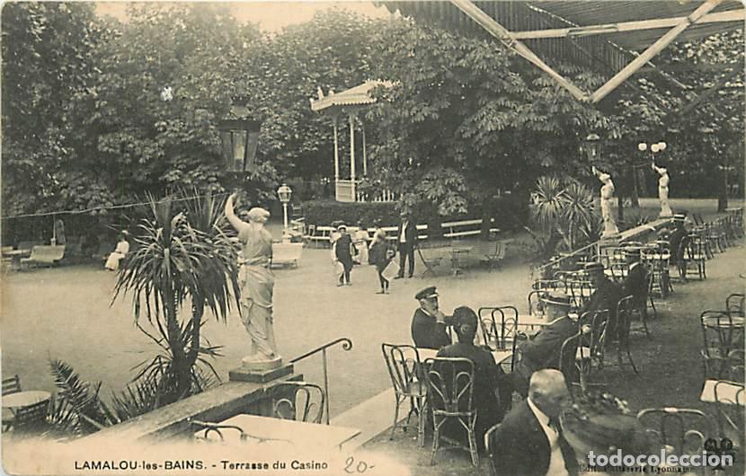 Postales: France - 34 - Lamalou les Bains - Terrasse du Casino - Anim&eacute;e - CPA - Voir Scans Recto-Verso