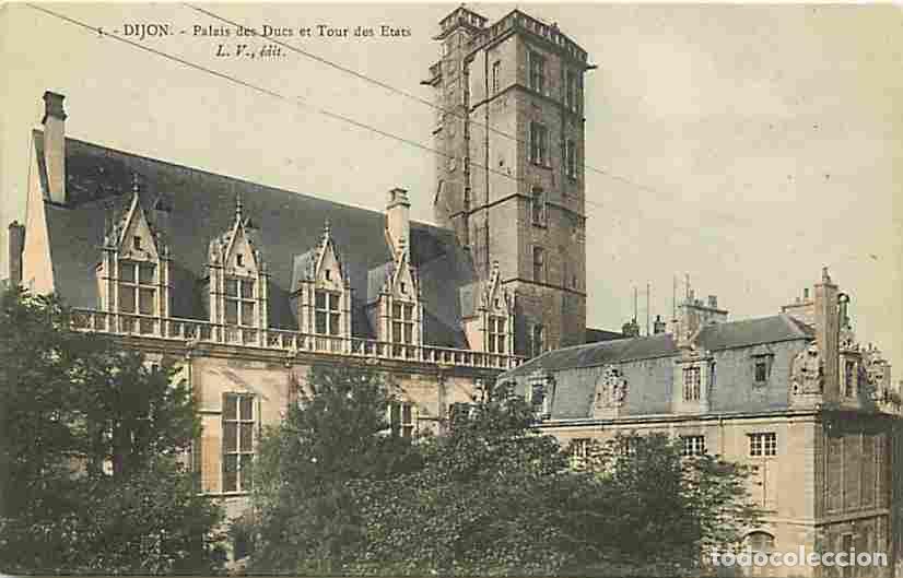 Cartoline: France - 21 - Dijon - Palais des Ducs et Tour des Etats - Coloris&eacute;e - CPA - Voir Scans Recto-Verso