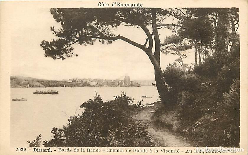 Cartes Postales: France - 35 - Dinard - Bords de la Rance - Chemin de Ronde &agrave; la Vicomte - Au loin, Saint-Servan - Ca