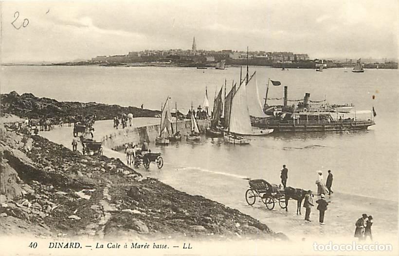 Postais: France - 35 - Dinard - La Cale &agrave; Mar&eacute;e basse - Anim&eacute;e - Bateaux - Attelages de Chevaux - Carte Neuve