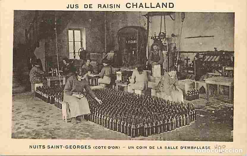 Postais: France - 21 - Nuits Saint Georges - Jus de Raisin Challand - Un coin de la salle d'emballage - Anim&eacute;