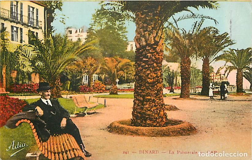 Postais: France - 35 - Dinard - La Palmeraie - Anim&eacute;e - Coloris&eacute;e - Oblit&eacute;ration ronde de 1935 - CPA - Voir S