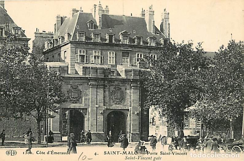 Postais: France - 35 - Saint Malo - La Porte St-Vincent - Anim&eacute;e - Attelages de Chevaux - CPA - Voir Scans Re