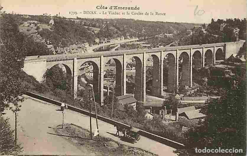 Postales: France - 22 - Dinan - Le Viaduc et la Coul&eacute;e de la Rance - Anim&eacute;e - CPA - Voir Scans Recto-Verso