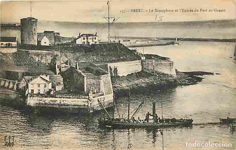 Postcards: France - 29 - Brest - Le S&eacute;maphore et l'Entr&eacute;e du Port de Guerre - CPA - Voir Scans Recto-Verso