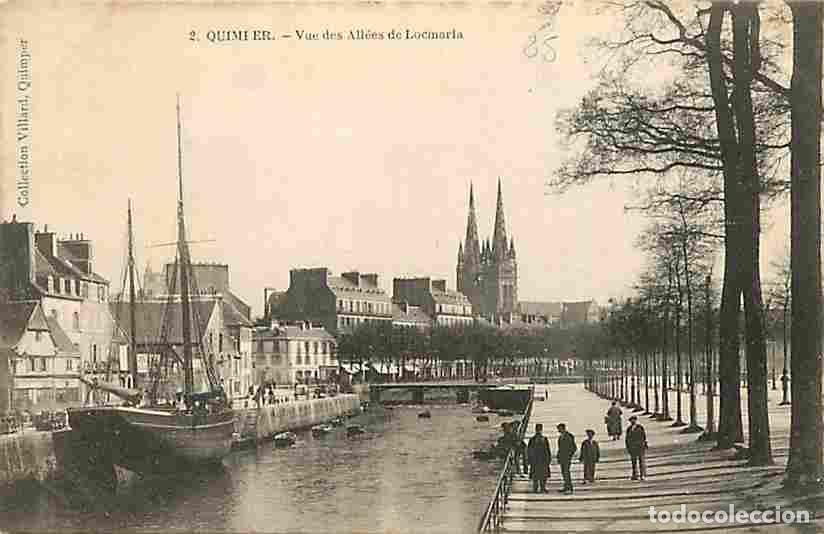 Postcards: France - 29 - Quimper - Vue des Allees de Locmaria - Anim&eacute;e - CPA - Voir Scans Recto-Verso