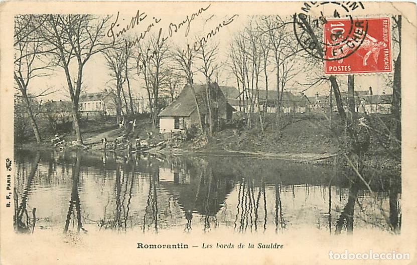 Postais: France - 41 - Romorantin - Les bords de la Sauldre - Pr&eacute;curseur - Oblit&eacute;ration ronde de 1906 - CPA -