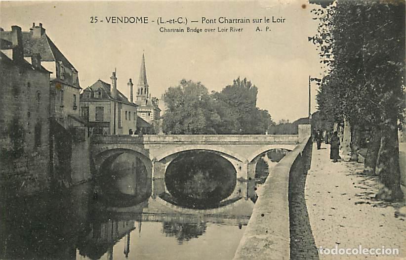 Postais: France - 41 - Vendome - Pont Chartrain sur le Loir - Anim&eacute;e - Correspondance - CPA - Voir Scans Rect