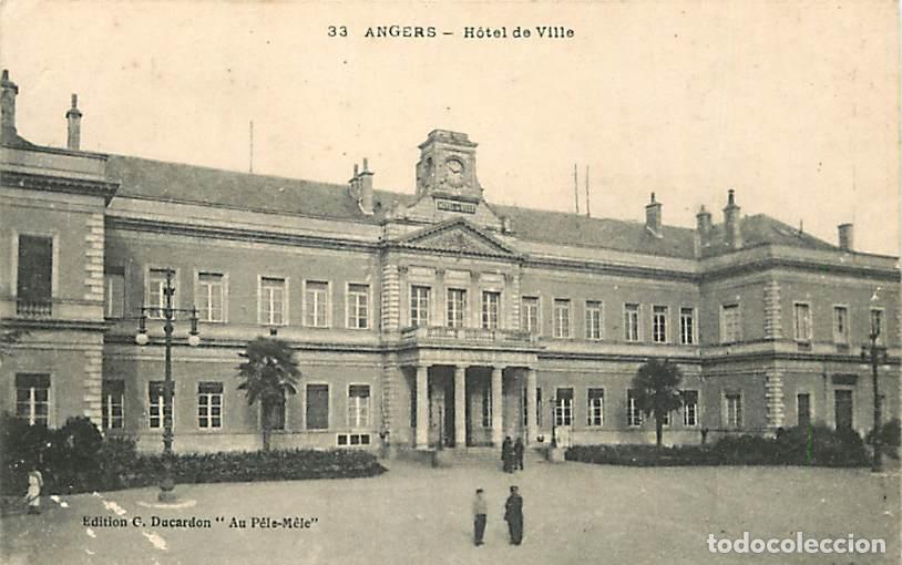 Postales: France - 49 - Angers - Hotel de Ville - Anim&eacute;e - Voyag&eacute;e en 1917 - CPA - Voir Scans Recto-Verso