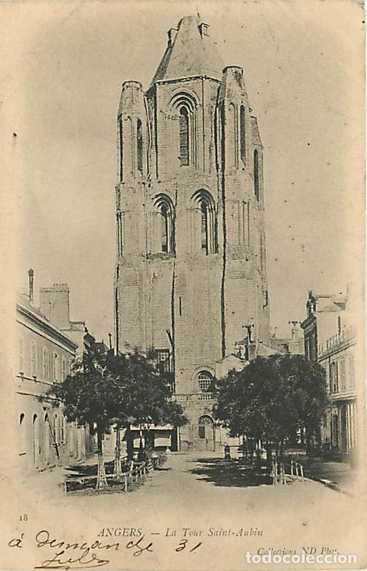 Postales: France - 49 - Angers - La Tour Saint Aubin - Pr&eacute;curseur - Oblit&eacute;ration ronde de 1903 - CPA - Voir Sc