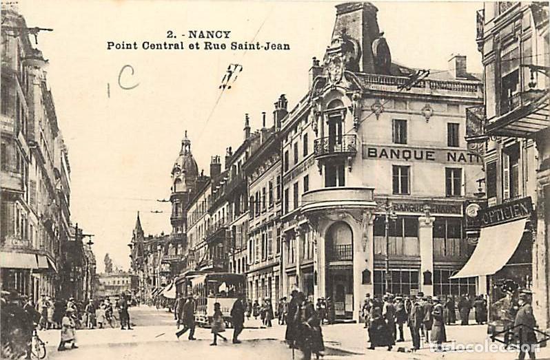 Cartoline: France - 54 - Nancy - Point Central et Rue Saint-Jean - Anim&eacute;e - Tramway - Carte Neuve - CPA - Voir