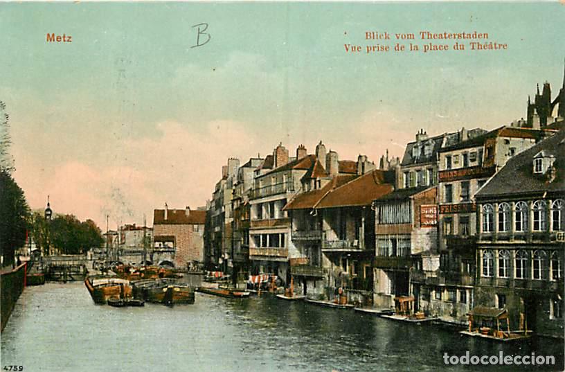 Postales: France - 57 - Metz - Vue prise de la place du Th&eacute;atre - Coloris&eacute;e - CPA - Voir Scans Recto-Verso