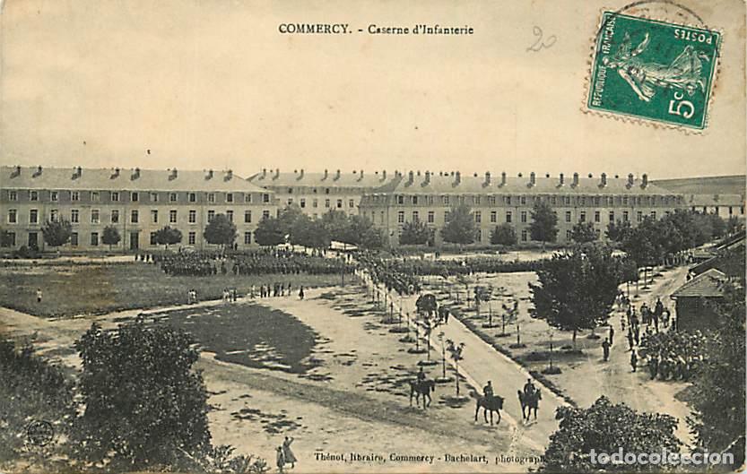 Postales: France - 55 - Commercy - Caserne d'Infanterie - Oblit&eacute;ration ronde de 1911 - Etat l&eacute;ger pli visible